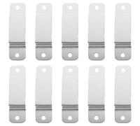SEWOART Porte-mètre 10pcs en Fer pour Ceinture, Clip de Fixation pour mètre Ruban à Double Trou, Portable et Facile à Installer, pour Usage Professionnel