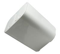 SEWOART Poubelle de Cuisine Double Compartiment avec Couvercle Séparation Déchets Secs et Humides Matériau Robuste pour Maison Bureau et Cuisine Blanc avec Bord Blanc
