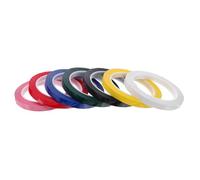 SEWOART Rouleaux de Ruban Adhésif Pet Haute Température Forte Adhérence Lot de 7 10mm X 66m pour Marquage et Étiquetage Tableau Blanc en Milieu Industriel