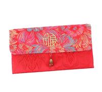 SEWOART Sacoche de Rangement Festive Brodée Rouge avec Motif Sac Pratique pour Cadeaux Nouvel An Chinois et Occasions Spéciales