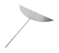 SEWOART Spatule à Crêpes Nettoyage Rapide en Acier Inoxydable Argenté Bord Incurvé et Design sans Couture Utilisation Professionnelle