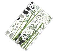 SEWOART Stickers muraux Panda et Bambou en PVC Vert, Autocollant décoratif créatif pour chambres d'enfants et bébés, facile à coller et à retirer, idéal pour décoration DIY