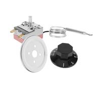 SEWOART Thermostat MéCanique pour Radiateur ÉLectrique avec Bouton RéGlable 30-110°C ContrôLeur De TempéRature pour Chauffage par Convection Compact 5X4.5X3.5 Cm