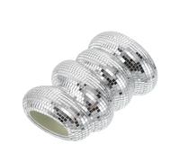 SEWOART Vase Boule à Facette Argenté en Plastique Spiralé, Vase à Fleurs Disco Élégant et Facile à Nettoyer pour Décoration de Table de Fête ou Étagère