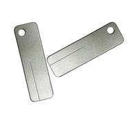 Sewroro 2 Pièces Pierre à Aiguiser Mini en Diamant, Outil D'affûtage Multifonction, Argenté, Portable, pour Couteaux Cuisine et Hameçons de Pêche, Usage Extérieur