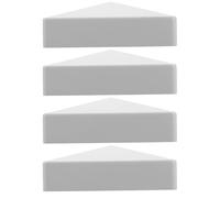 Sewroro 4 Pièces Capuchons de Poteau en Pvc pour Clôture de Jardin et Garde-corps de Terrasse, Installation par Pression, Forme Pyramidale, Finition Décorative Élégante pour Patios