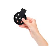 Sewroro 4 Pièces Poulie Suspendre Lumineuse Vintage en Fer Noir pour | Accessoire Décoratif Rétro, 50mm, pour Projets D’éclairage Domestique et Suspensions Cage