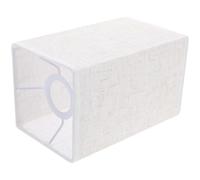 Sewroro Abat-jour de Lampe en Lin Blanc pour Douille E27, Chambre | Tissu et Fer, de L’éblouissement, Installation Facile, pour Lecture au Lit, Bibliothèque