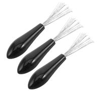 Sewroro Kit de 3 Griffes Nettoyeurs de Brosses à Cheveux Noires Outil Portable pour Élimination Précise des Poils Nettoyeur Peigne Râteau Polyvalent pour Domicile et Salon Entretien