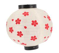 Sewroro Lanterne Japonaise Suspendue Décoration pour Restaurant Et Événements Motif Cerisier Rouge Intérieur Extérieur