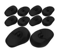 Sewroro Lot de 6 Paires Protège-Oreilles en Silicone Noir Imperméable pour Coloration Capillaire Protection Confortable et Réutilisable Adapté Salon de Coiffure Teinture et Soins