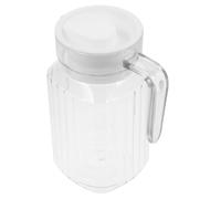 Sewroro Pichet à Jus avec Couvercle Rayé Transparent 500ml en PC | Visibilité Claire, Couvercle Étanche, Usage Maison ou Bar, pour Eau Glacée et Boissons Froides
