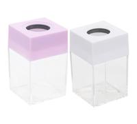 Sewroro Plastique Boîte à Trombones Magnétique 2 Pièces Transparente | Couvercle Amovible, Rangement pour Épingles, Vis, Clous ou Clips, Usage t Bureau, Style Simple