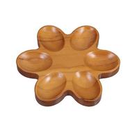 Sewroro Porte-œufs en Bois Naturel pour 6 Œufs Frais, Plateau Organisateur D'œufs de Poule Multifonction, Support à Œufs Mimosa pour Réfrigérateur et Présentation Festive, Rangement