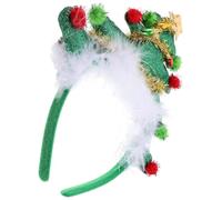 Sewroro Serrage-tête Arbre de Noël Lumineux pour Femmes et Garçon et | Accessoire de Fête à Motif Sapin, Plastique et Tissu, Ambiance Festive, Usage Adulte et Garçon et Filles