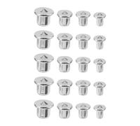 Sewroro Set de Goujons en Acier Résistant pour Menuiserie, Marqueur de Centre Haute Dureté, 1 Ensemble Argenté pour Guidage Perçage Tourillon Bois