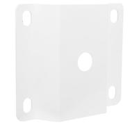 Sewroro Support de Fixation pour Installation Facile Blanc pour Panneau Solaire en Fer 14x12x2,5cm avec Trou Central 20mm sur Lampadaire Solaire Extérieur