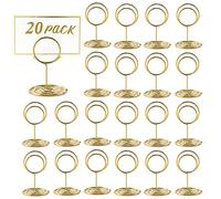 SEWSAW 20 Pièces Porte-Numéros de Table pour Mariages, Photos, Menus - Clip Porte-Photo, Pince Mini Support pour Remise de Diplôme, Restaurant, Centre de Table