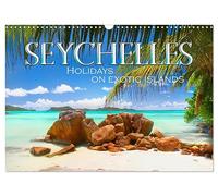 Seychelles, Holidays on Exotic Islands (Wall Calendar 2027 DIN A3 landscape), CALVENDO 12 Month Wall Calendar: Explore beautiful tropical coral ... visit this incredible tourist spot as well.