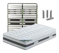 SEYCHELLES - Pack Matelas + AltoZone 120x190 + Pieds - Altobuy G