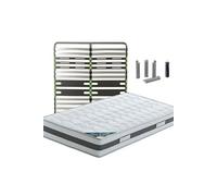 SEYCHELLES - Pack Matelas + AltoZone 160x200 + Pieds -