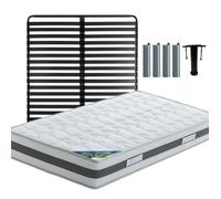Pack Matelas + Titanium 22 140x190cm + Pieds - SEYCHELLES - ALTOBUY G