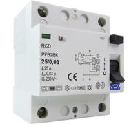 SEZ Interrupteur Fi 25A 30mA 2P 10kA TYPE B RCD Disjoncteur différentiel 8842