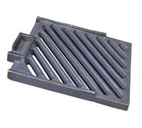 SEZAM 23,5 (25,5) x 18 cm - Grille de four en fonte - Différents diamètres - Compatible avec cheminée, poêle à charbon