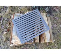 SEZAM Grille de cheminée, de foyer, rectangulaire en fonte 30 x 25,5 cm