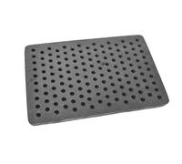 SEZAM Grille de four 29,5 x 19,5 cm Grille en fonte avec trous Grille de cheminée carrée Grille de cendrier Poêle à bois Grille de four Grille de four Cheminée