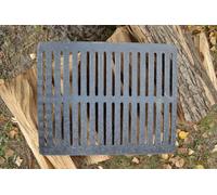 SEZAM Grille de four 33,5 x 27,5 cm Fonte Grille de cheminée carrée Grille de cendrier Poêle à bois Grille de four Grille de cheminée Grille de barbecue BBQ