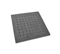 SEZAM Grille de four en fonte avec trous - Grille de four en fonte - Grille de cheminée - Grille de cheminée - Grille de four - Grille d'angle - Différentes dimensions (29,5 x 29,5 cm)