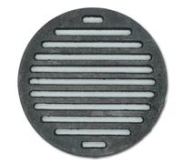 SEZAM Grille de four ronde - Diamètre : 21 cm - Fonte - Métallique - Accessoires de cheminée et poêle de table