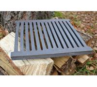SEZAM Grille de poêle 33 x 34 cm (32,7 x 34) Grille en fonte Grille de cheminée carrée Grille de cendrier Poêle à bois Grille de four Grille de four Cheminée