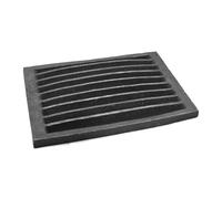SEZAM Grille en fonte, 30 x 20,2 cm, Rouge, Bleu, Jaune, 4,5 kg, Four de Cuisine
