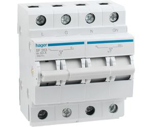 Sf263 Hager Inverseur De Source Monophasé 63a 2p Manuel Pour Tableau électrique