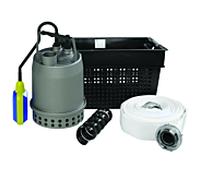 SFA ensemble complet, par ex. Vidange d'urgence SANISUBSTEEL101 avec pompe, acier inoxydable, panier, arbre, turbine