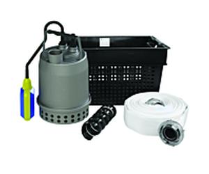 SFA ensemble complet, par ex. Vidange d'urgence SANISUBSTEEL101 avec pompe, acier inoxydable, panier, arbre, turbine