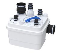 SFA - Sanicubic 1 WP Version L - Station Relevage eaux usées | Eaux grises et eaux usées - Étanchéité améliorée - 4 entrées - 47,8 x 42,6 x 39,3 cm - Made in France