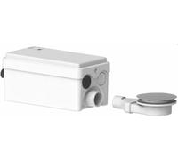 SFA - Sanidouche Flat - Pompe De Relevage Avec Bonde - 2 Entrées - Douche Et Lave-Mains - Silencieuse 46 dB - Seuil d'Enclenchement Bas (30mm) - 35,9 x 16,2 x 21,6 cm - 250W - Made In France