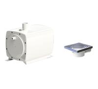 SFA - Sanifloor+ 1 - Pompe Relevage Et Bonde - Pour Sol À Carreler - Pour Douche Italienne - Sans Fil - Haut Débit - Pompe : 29,5 x 17,8 x 29,8 cm - Bonde : Ø16 x 21,2 x 6,8 cm - 400W - Made In France