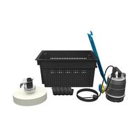 SFA - Sanisub Steel Kit d'Urgence - Pompe, Panier, Tuyau - Pour Evacuer Eaux Inondation - Portatif - Automatique - Granulométrie 10 mm - Cave, Garage, Regards - Pompe 16,8 x 27,3 cm