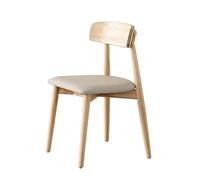 SFANIIX Chaise de Bureau Chaise de Salle à Manger Nordique en Bois Style crème, Chaise Table Simple et Moderne, Tabouret Dossier Restaurant