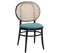 SFANIIX Chaise de Bureau Chaise de Salle à Manger scandinave avec Dossier en rotin, Chaise Simple, Minimaliste, Post-Moderne et rétro, Luxe légère