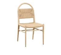 SFANIIX Chaise de Bureau Chaise de Salle à Manger Simple scandinave, Fauteuil Salon, Loisirs, Chaise Dossier, d'étude en Osier rétro Chinois