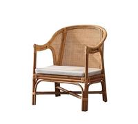 SFANIIX Chaise de Bureau Chaise en rotin d'Asie du Sud-Est, Salon, Table et chaises Simples, canapé à Dossier de Balcon Japonais