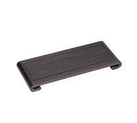 SFANIIX Support sur Pied Base de Plante en Pot Sculpté à la Main Ornements brouse Bois Rectangle for Bouteille Fleurs Famille Bouddha Statue(M)