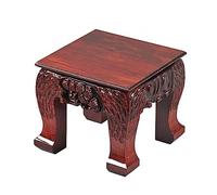 SFANIIX Support sur Pied Bonsai Base Rétro Carré Vase en Bois Bonsai Base Lampe De Table Théière Base, Décor À La Maison Présentoir Base de Présentation pour Plantes(L)