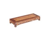 SFANIIX Support sur Pied Plant Bonsaï Vase en Bois Base Supports Stands Bouddha Statue -1,57 Pouces Hauteur appropriée for la décoration de Bureau(C)