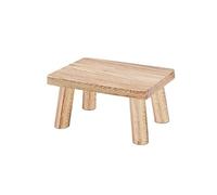 SFANIIX Tabourets de Vanité Petit Tabouret en Bois de Bas Massif Simple, Petit rétro Salon, adapté au, à la Chambre Coucher, Bureau, l'étude Petit Repose-Pieds(A)